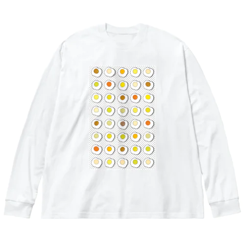 目玉焼き戦争　背景ver Big Long Sleeve T-Shirt