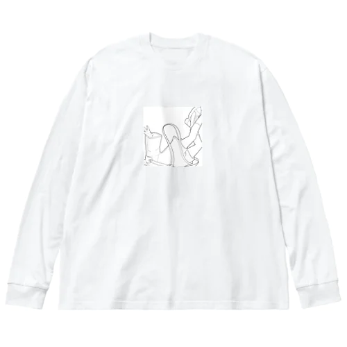 Qreme Logic (White) ビッグシルエットロングスリーブTシャツ