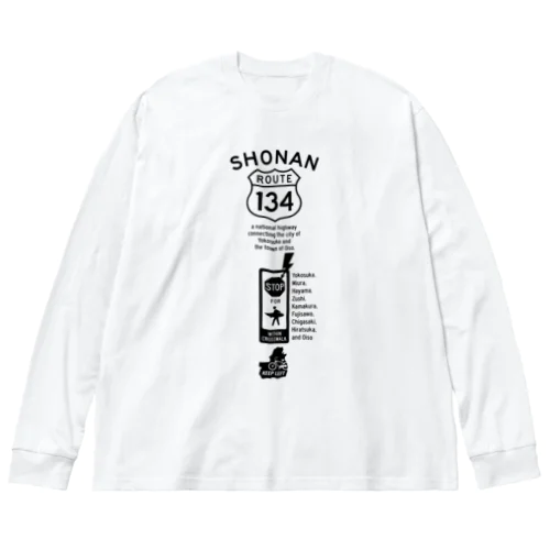 R134_No.001_BK ビッグシルエットロングスリーブTシャツ