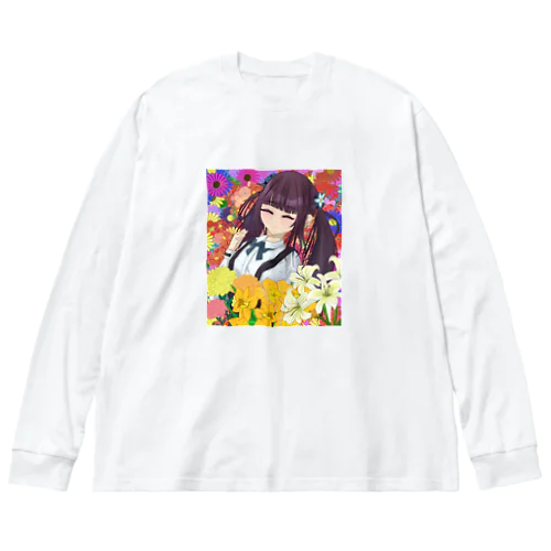 花の女の子 Big Long Sleeve T-Shirt