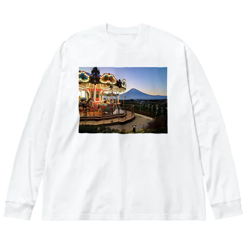 甘い夕景が包む空気で Big Long Sleeve T-Shirt