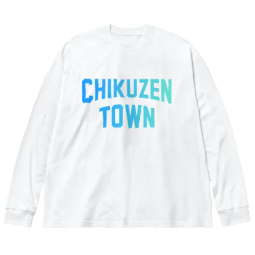 筑前町市 CHIKUZEN CITY ビッグシルエットロングスリーブTシャツ