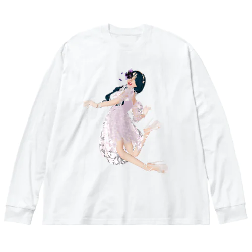 無邪気な妖精ガール Big Long Sleeve T-Shirt