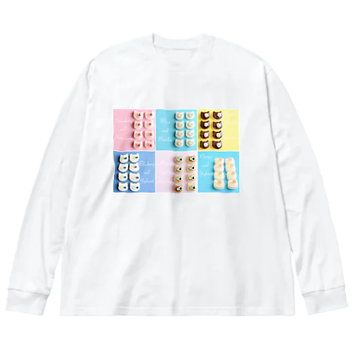 にゃんムース6分割 Big Long Sleeve T-Shirt