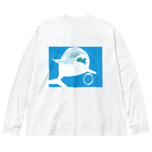 シロイルカ Big Long Sleeve T-Shirt