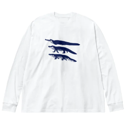 ワニワニワニさん（青） Big Long Sleeve T-Shirt