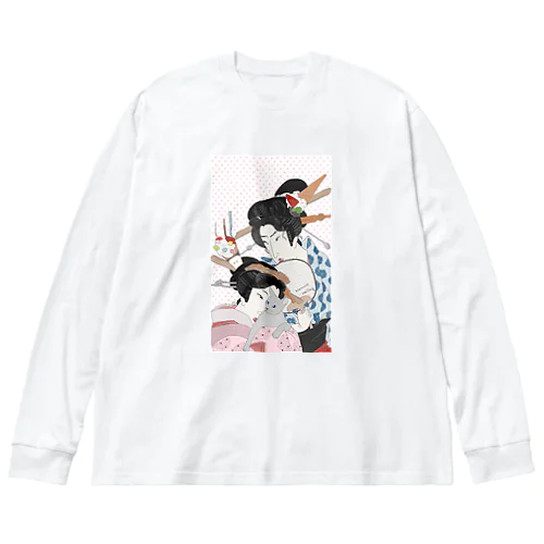 のせるな危険🍨 Big Long Sleeve T-Shirt