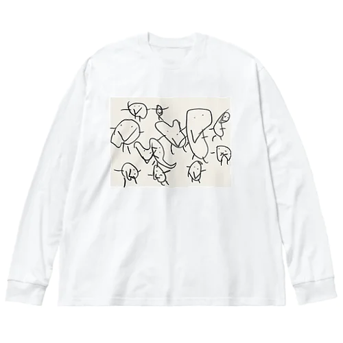 芋たち ビッグシルエットロングスリーブTシャツ