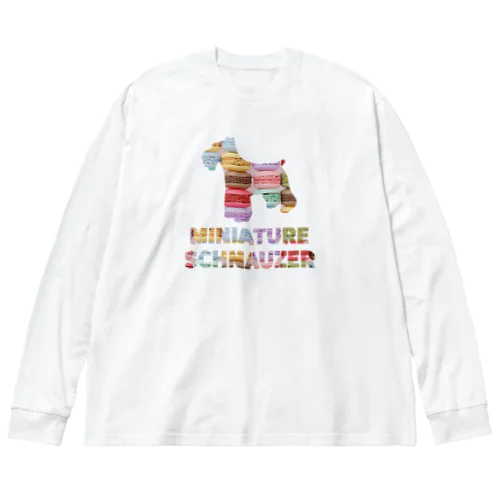 ミニチュアシュナウザー　マカロン Big Long Sleeve T-Shirt