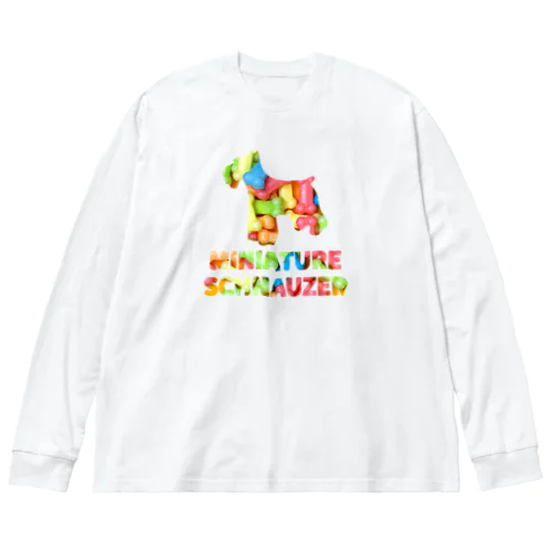 ミニチュアシュナウザー　骨ガム Big Long Sleeve T-Shirt