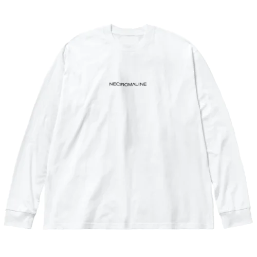 NECROMALINE LOGO（BLACK） Big Long Sleeve T-Shirt