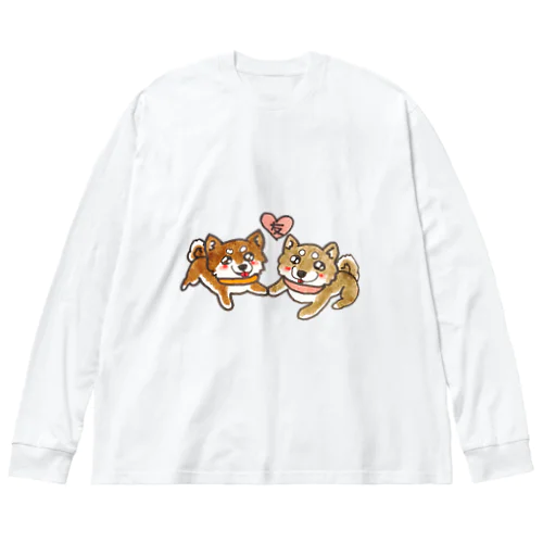 ずっ友柴犬ズ Big Long Sleeve T-Shirt