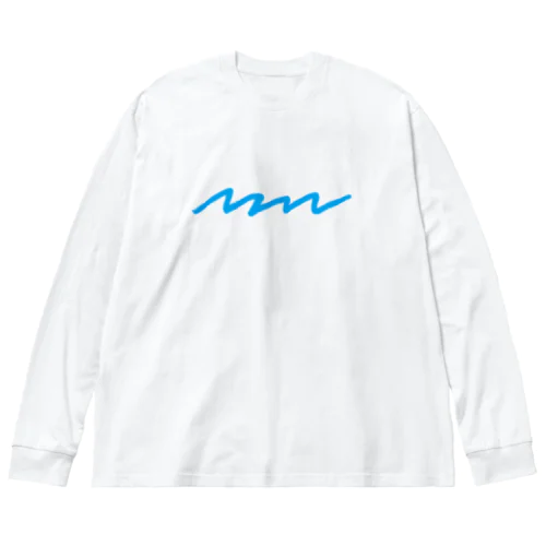 ITAZURA ブルーライン Big Long Sleeve T-Shirt