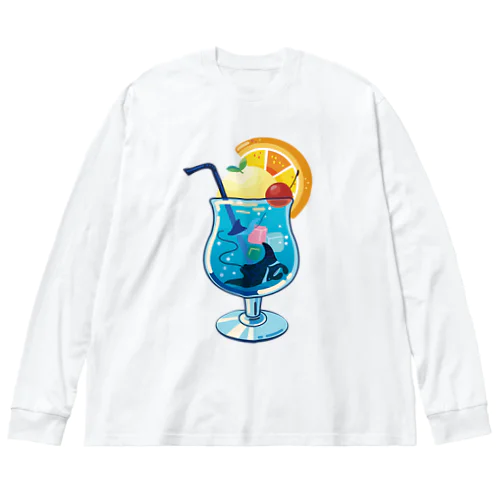 トロピカル·マンタソーダ Big Long Sleeve T-Shirt