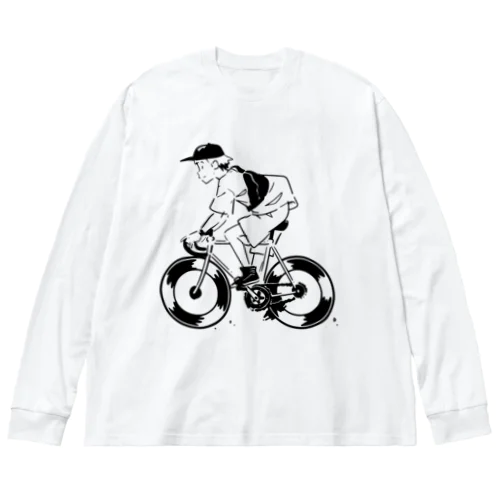 ピストバイクでポタリング Big Long Sleeve T-Shirt