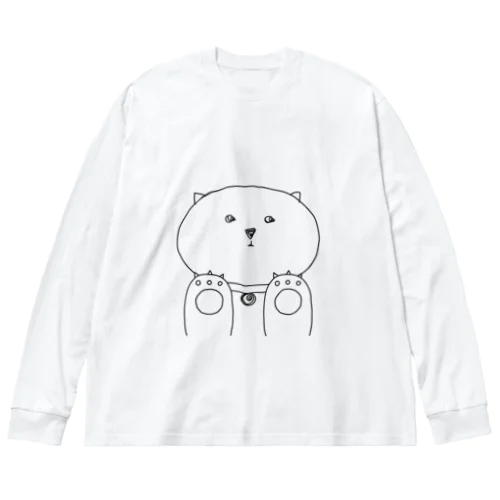 猫みたいなナニカ ビッグシルエットロングスリーブTシャツ