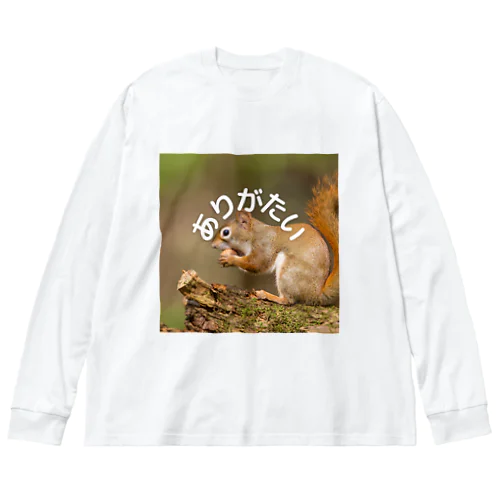 ありがたい-りす-正方形 Big Long Sleeve T-Shirt