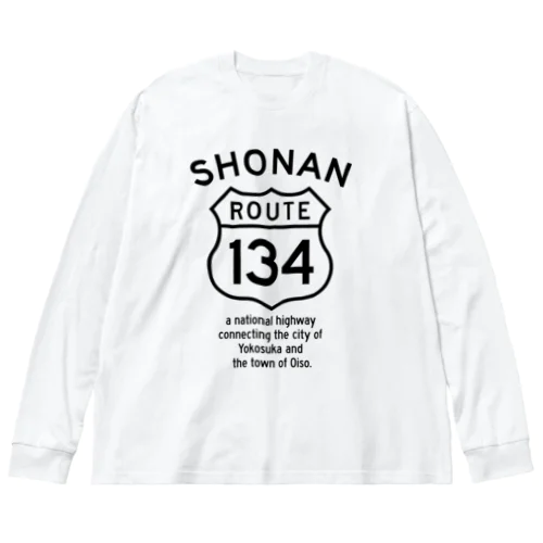 R134_No.001_03_BK Big Long Sleeve T-Shirt