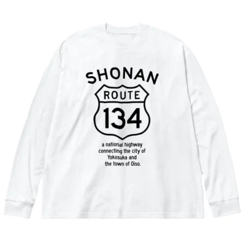 R134_No.001_03_BK ビッグシルエットロングスリーブTシャツ