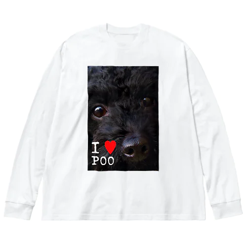 黒いトイプードル_I love poodle. Big Long Sleeve T-Shirt