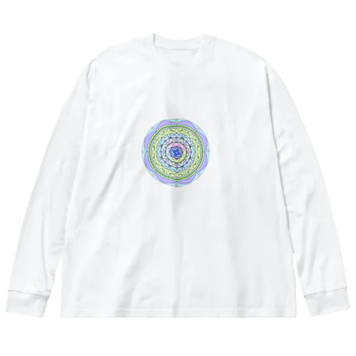 花まんだらTシャツ ビッグシルエットロングスリーブTシャツ