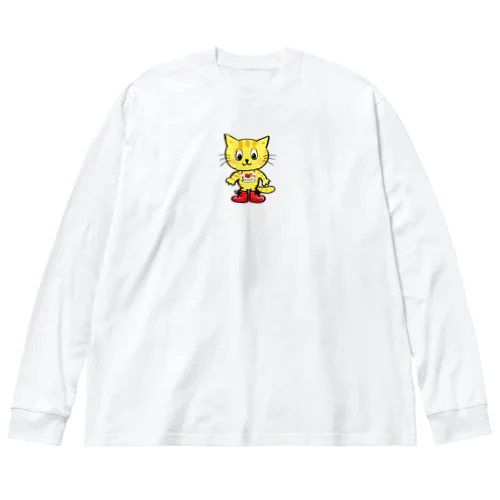 ふつうのにゃんぴー ビッグシルエットロングスリーブTシャツ