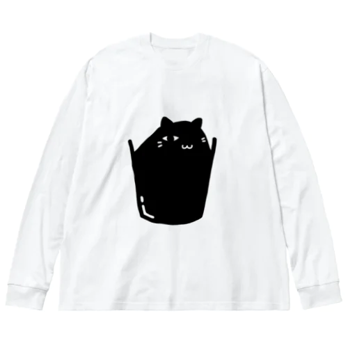 液状猫さん　影ver. ビッグシルエットロングスリーブTシャツ