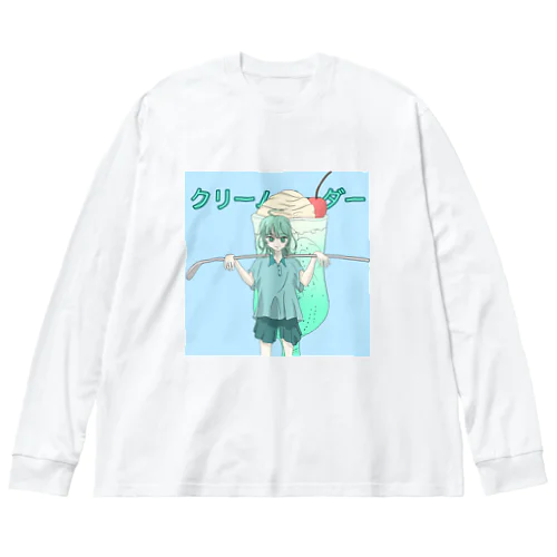 クリームソーダー ビッグシルエットロングスリーブTシャツ