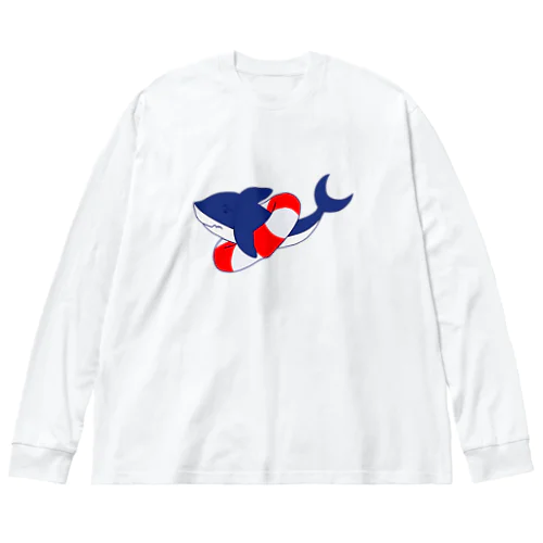 サメくんは、泳げない。 Big Long Sleeve T-Shirt