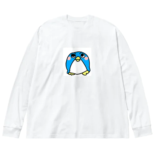 凛々しいペンギン ビッグシルエットロングスリーブTシャツ