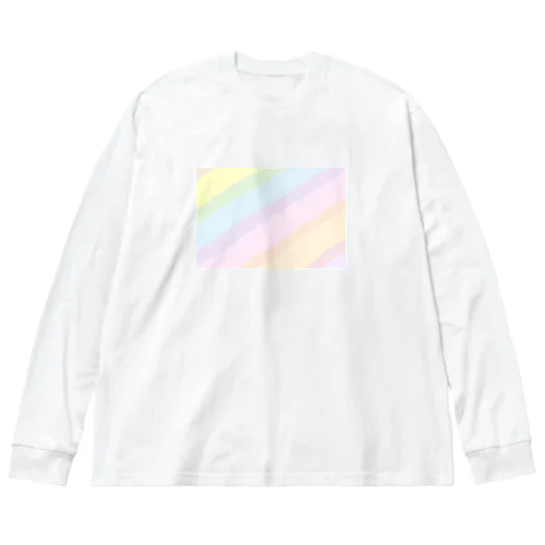 虹がかかる ビッグシルエットロングスリーブTシャツ