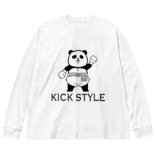 パンダプロレス　キックボクシング Big Long Sleeve T-Shirt