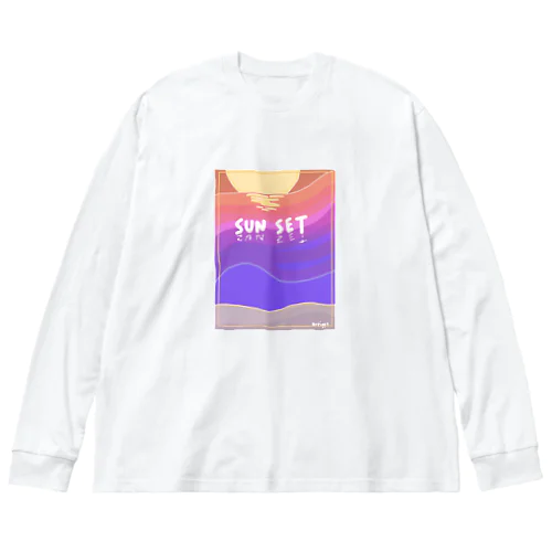 sunset ビッグシルエットロングスリーブTシャツ