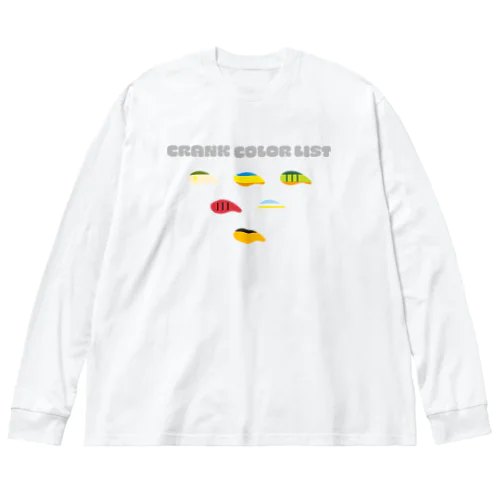 【ブラックバス釣り】クランクカラーTシャツとフーディー【ルアー】 Big Long Sleeve T-Shirt