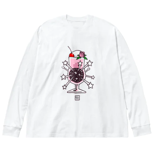 クリームソーダウチュウ・スパーク（ローズクォーツ） Big Long Sleeve T-Shirt