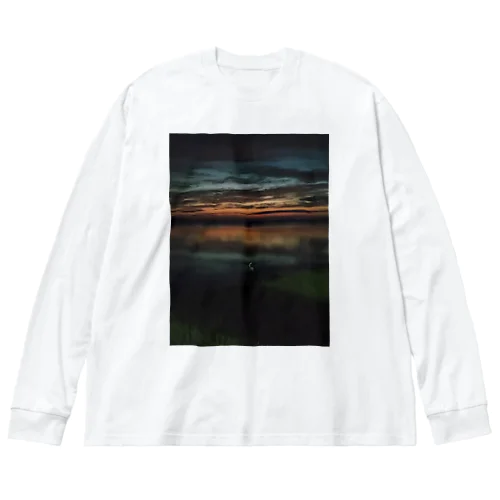 暮れなずむ白鳥 Big Long Sleeve T-Shirt