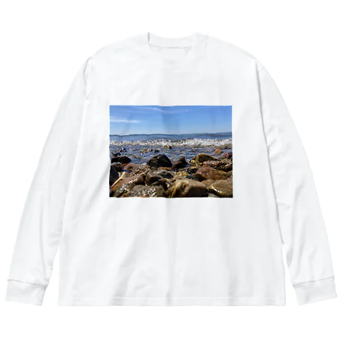 打ち寄せる波 Big Long Sleeve T-Shirt