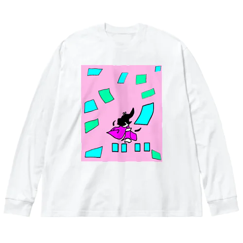 競技かるた　ピンク Big Long Sleeve T-Shirt