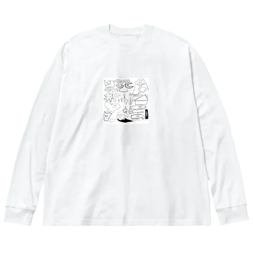 かわいい絵 ビッグシルエットロングスリーブTシャツ