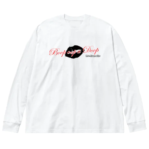 ロゴ　モノクロ ビッグシルエットロングスリーブTシャツ