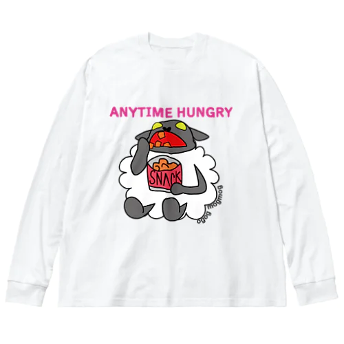 腹ペコひつじ ビッグシルエットロングスリーブTシャツ