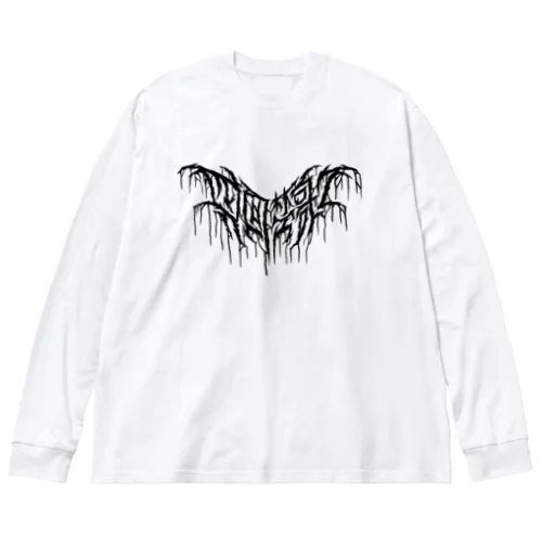 四字熟語 - 四面楚歌 Death Metal Logo デスロゴ ビッグシルエットロングスリーブTシャツ