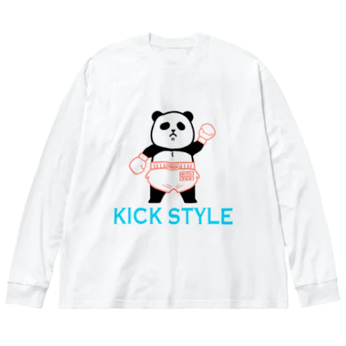 パンダプロレス キックボクシング Big Long Sleeve T-Shirt