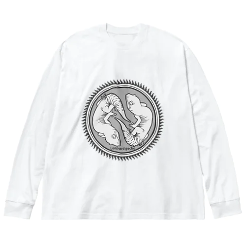 ヒョウモントカゲモドキ　グレー Big Long Sleeve T-Shirt