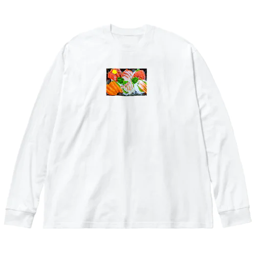 刺身花畑 ビッグシルエットロングスリーブTシャツ