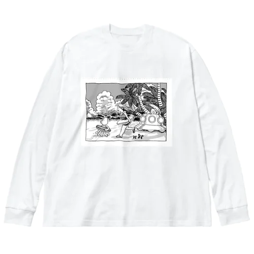 宇宙人の夏 ビッグシルエットロングスリーブTシャツ