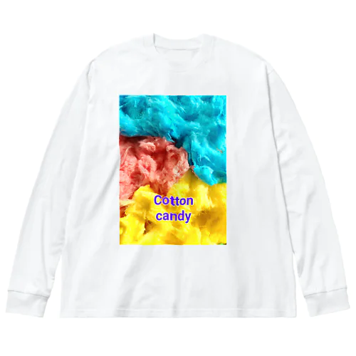 Cotton　candy Big Long Sleeve T-Shirt