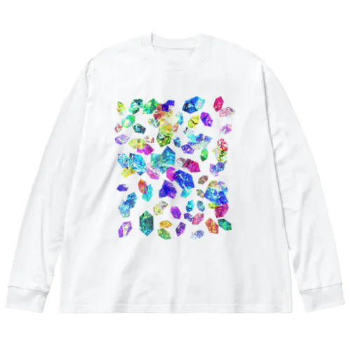 カラフルクリスタル Big Long Sleeve T-Shirt