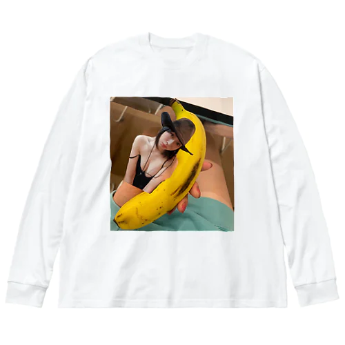 バナナベッドに浮かぶカイ ビッグシルエットロングスリーブTシャツ