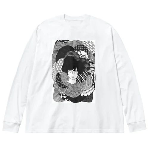 悩みちゃん。 Big Long Sleeve T-Shirt